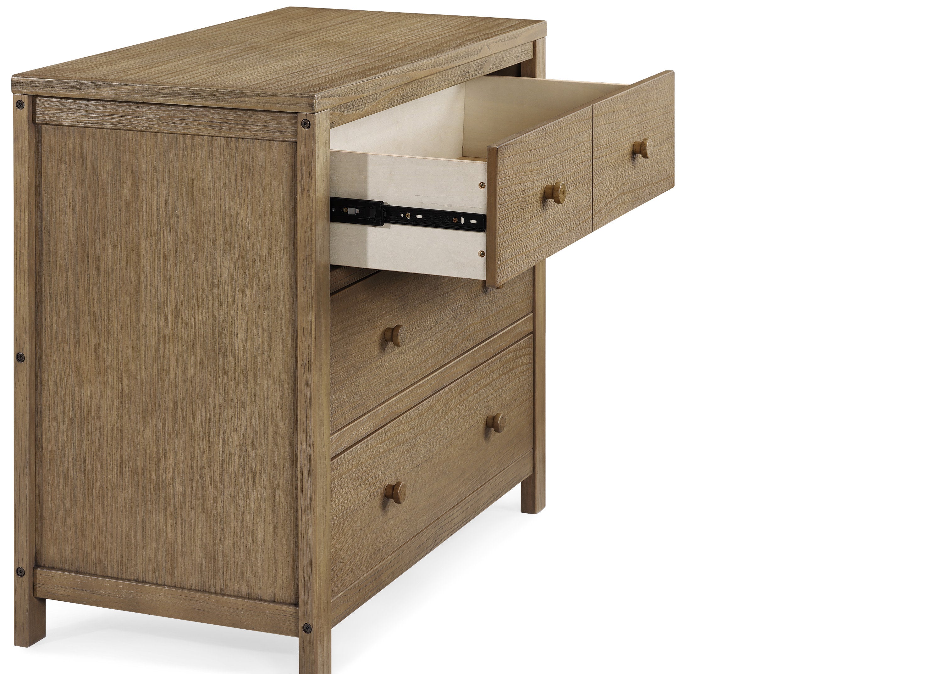 Cambridge 3-Drawer Solid Wood Dresser with Interlocking Drawers - Perfect for Bedroom Storage & Organization