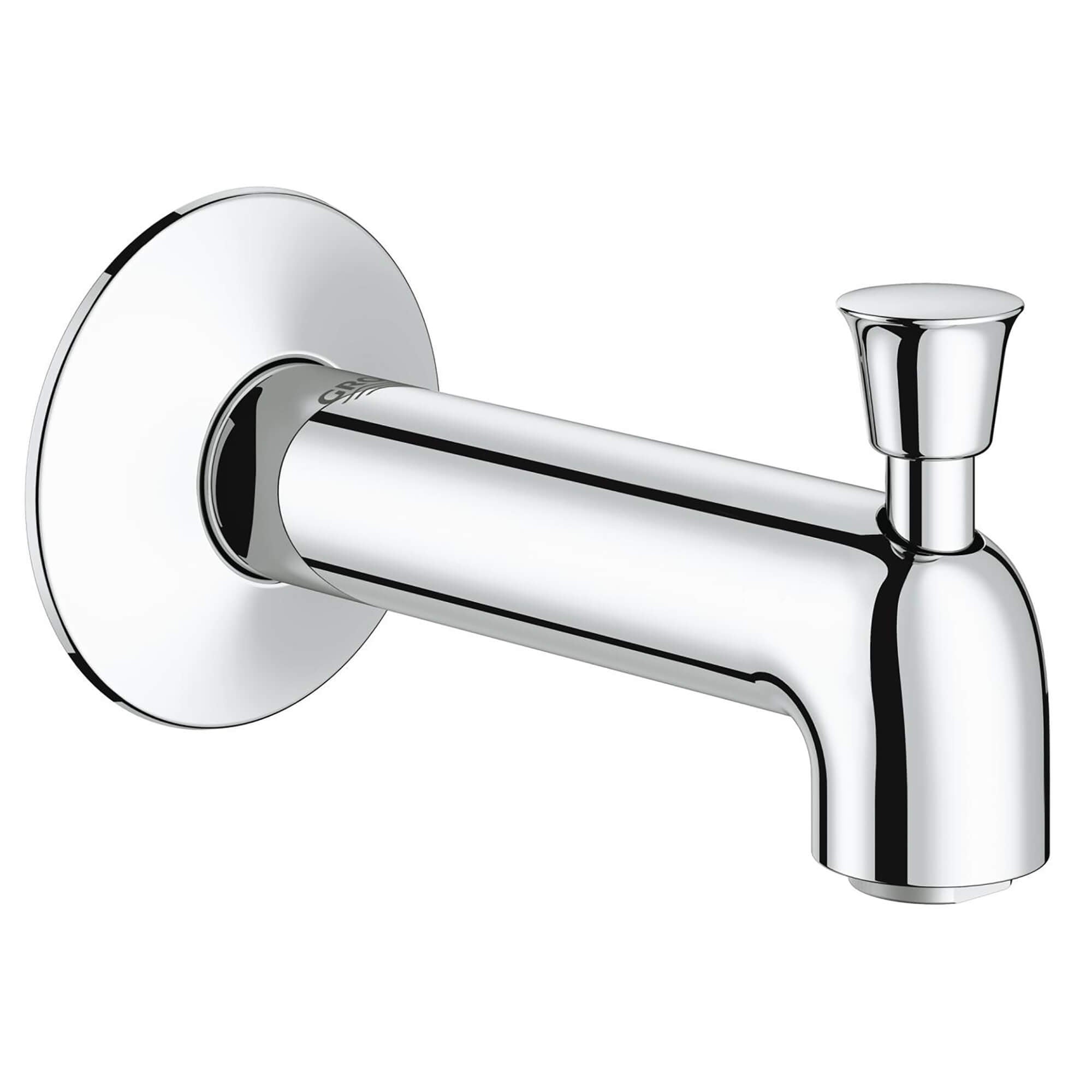 Grohe Agira Tub Spout with Diverter in Chrome Finish - 13346000 - Perfect for Bathroom Faucet Replacement & Modern Shower Installations