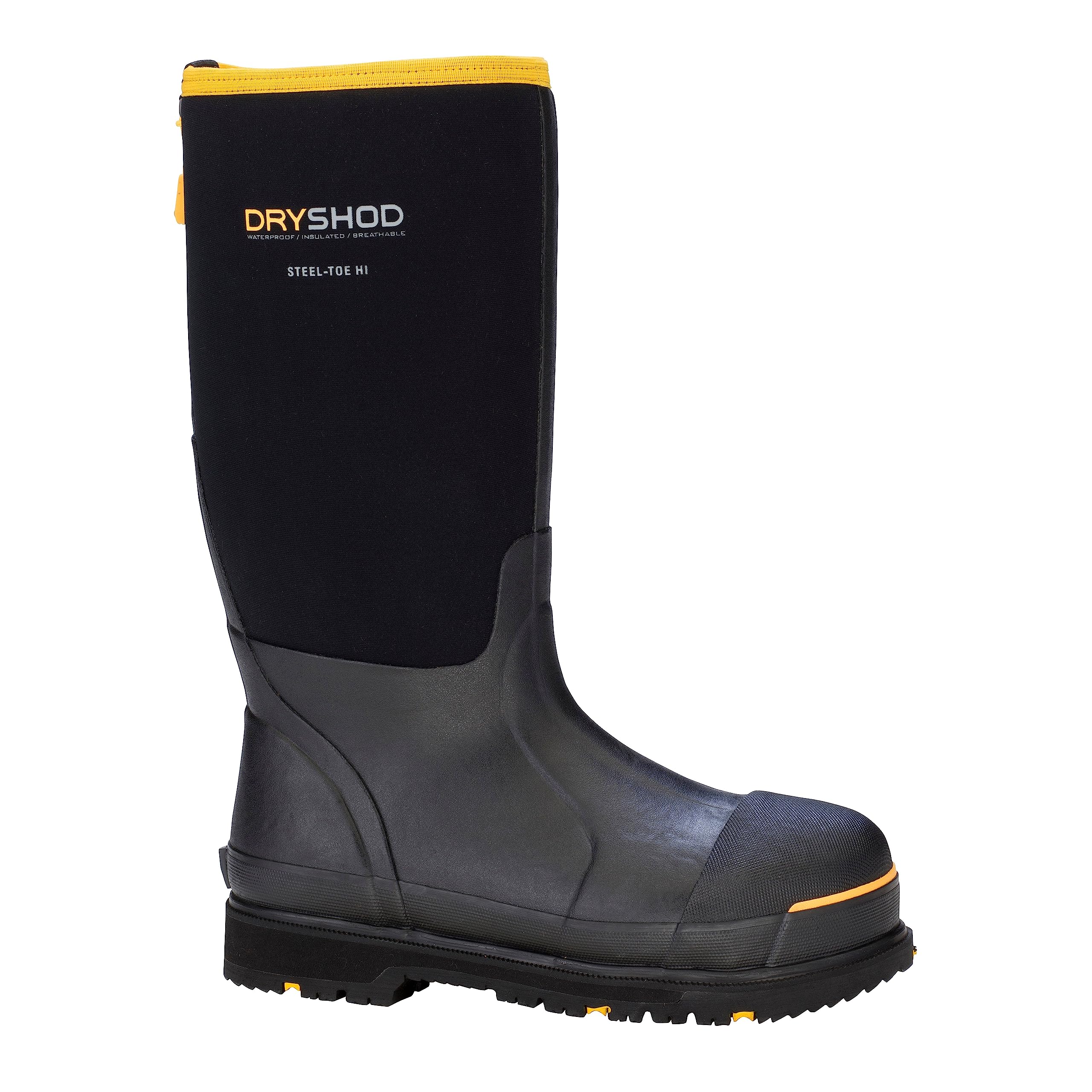 Dryshod Men's Wixit Cool-Clad Waterproof Steel Toe Work Safety Boots - Brown | Slip-Resistant & Breathable for Construction, Landscaping & Outdoor Jobs