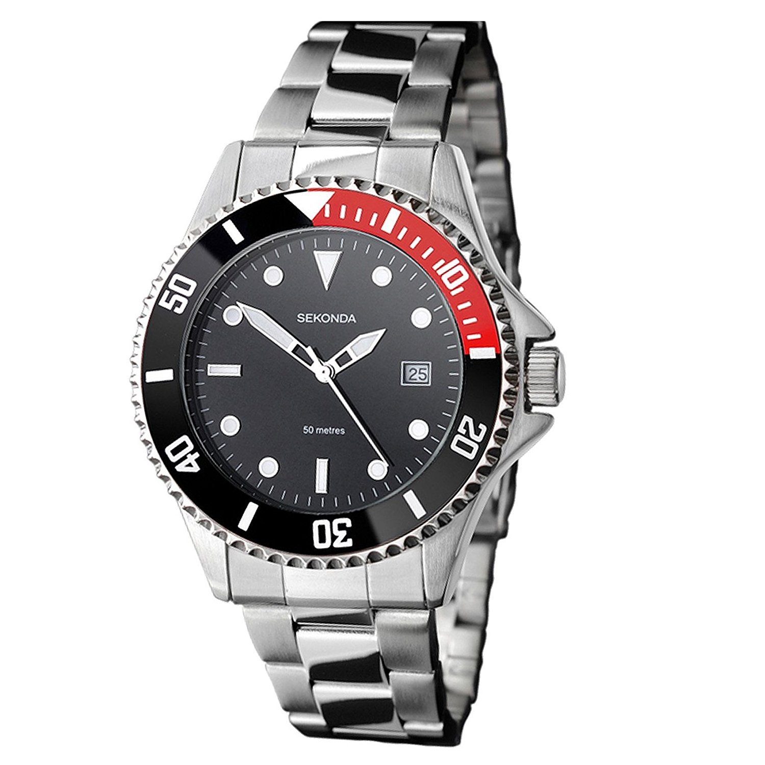 Sekonda 3078 Men's Stainless Steel Bracelet Watch - Casual, Business, and Everyday Wear