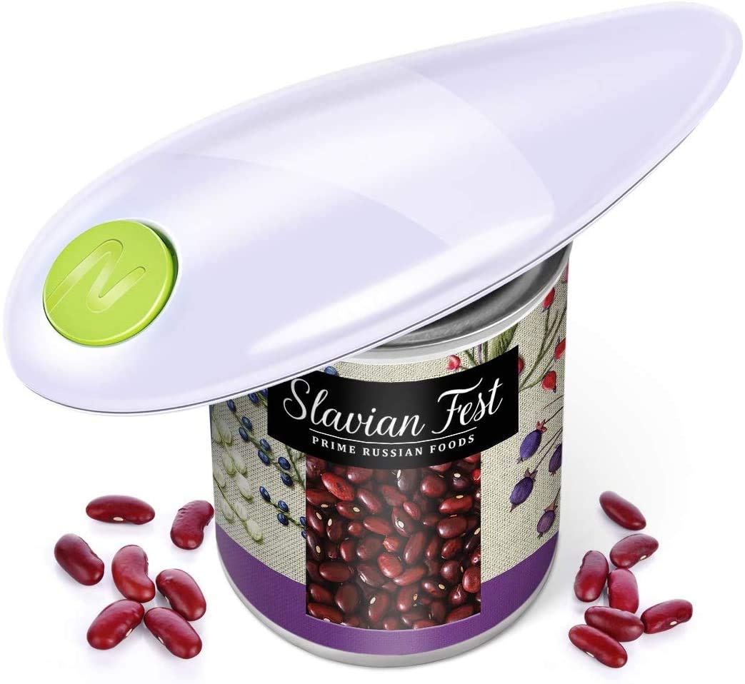 Electric Can Opener - Battery Powered Automatic Kitchen Tool with Smooth Soft Edge - Ideal for Seniors & Arthritis Sufferers - Perfect for Easy Food Prep & Home Use