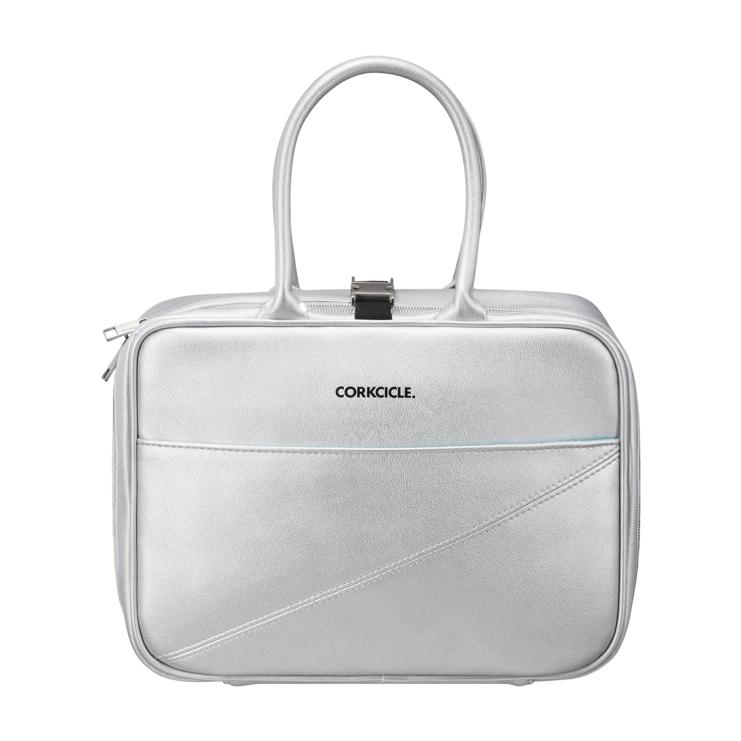 Corkcicle Baldwin Boxer Insulated Lunch Box - Silver | Leak-Proof & Durable Stainless Steel Food Container for Work, School & Picnics
