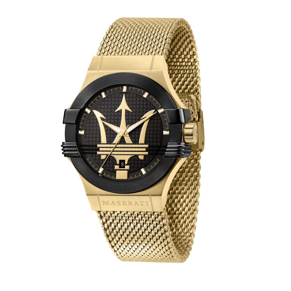 MASERATI Potenza 42mm Men's Luxury Chronograph Watch - Waterproof Stainless Steel Dress Watch for Business, Formal & Special Occasions