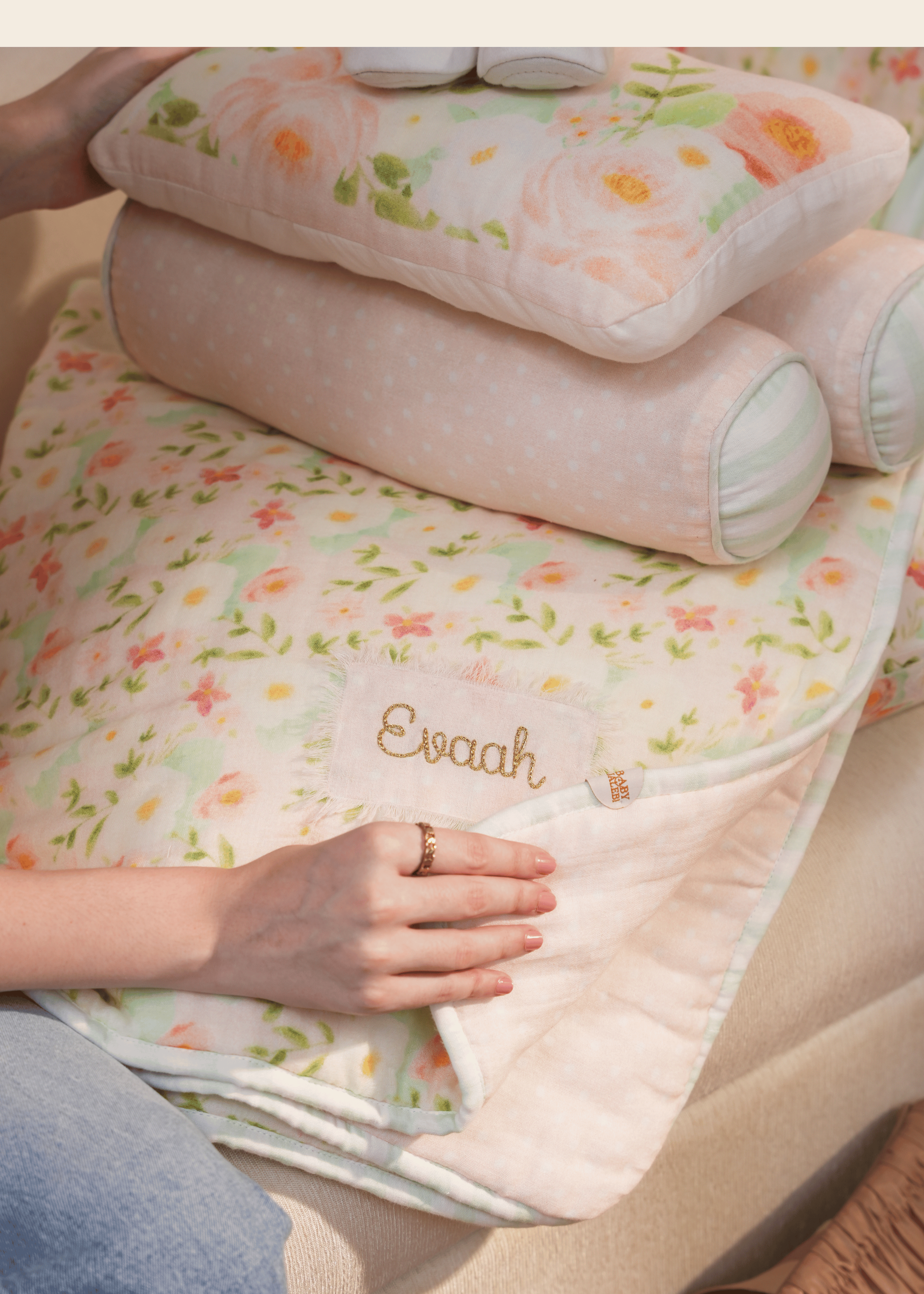Sayuri Baby Blanket & Pillow Gift Set - Soft Plush Nursery Combo for Newborns & Infants - Perfect Baby Shower Gift, Crib Bedding Essentials for Boys & Girls