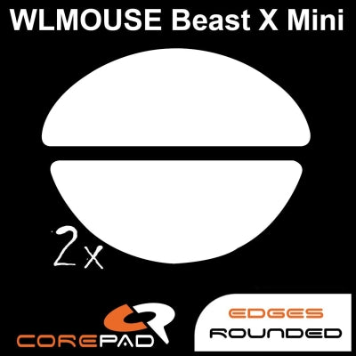 Corepad Skatez Mouse Feet - Ultra Smooth Glide for Gaming & Productivity | Perfect for WLmouse Beast X Mini | Enhance Precision for FPS, MOBA & Office Work