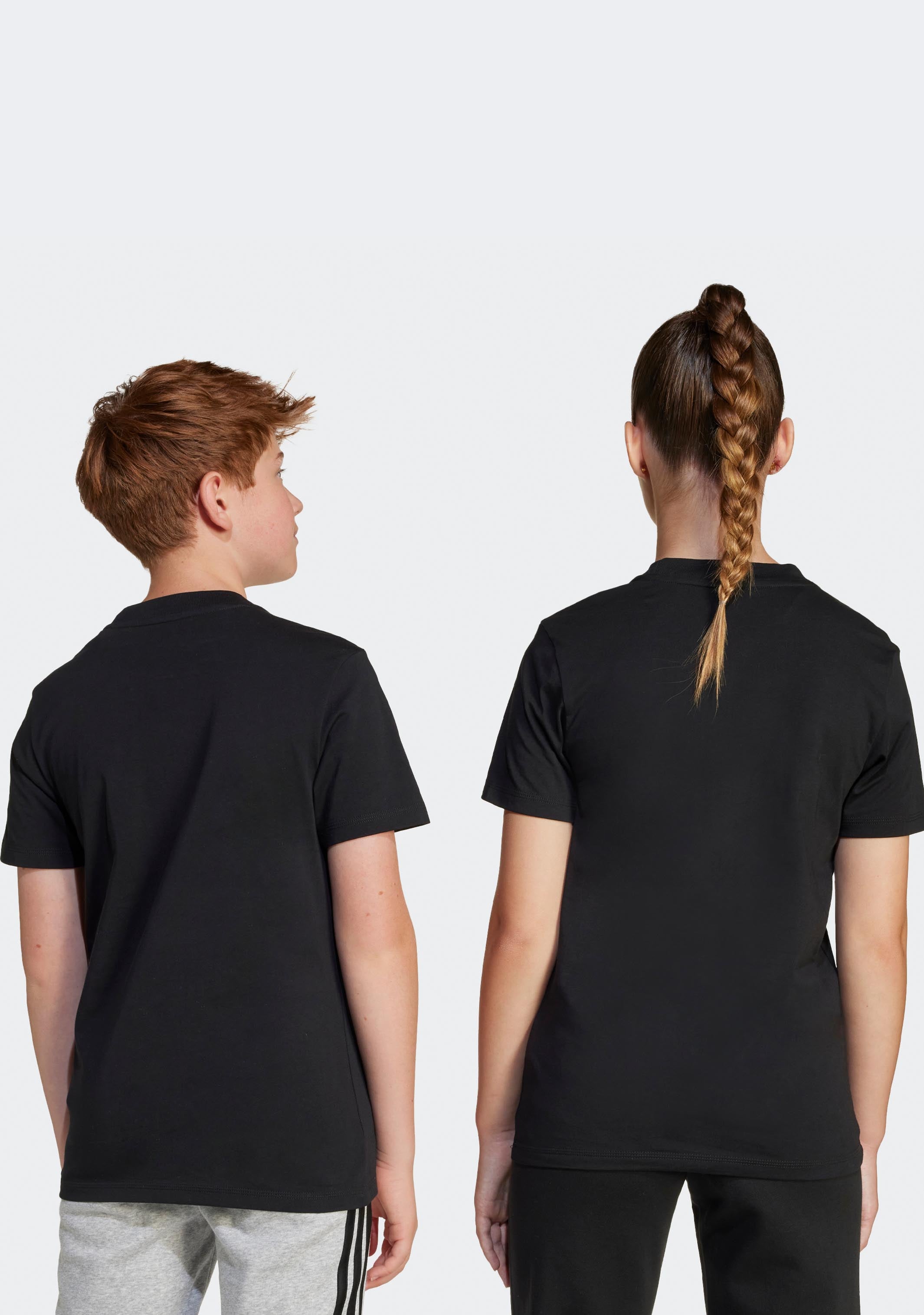 Adidas Kids' Big Logo T-Shirt - Comfortable Cotton Short Sleeve Tee for Boys & Girls - Perfect for School, Play & Everyday Wear