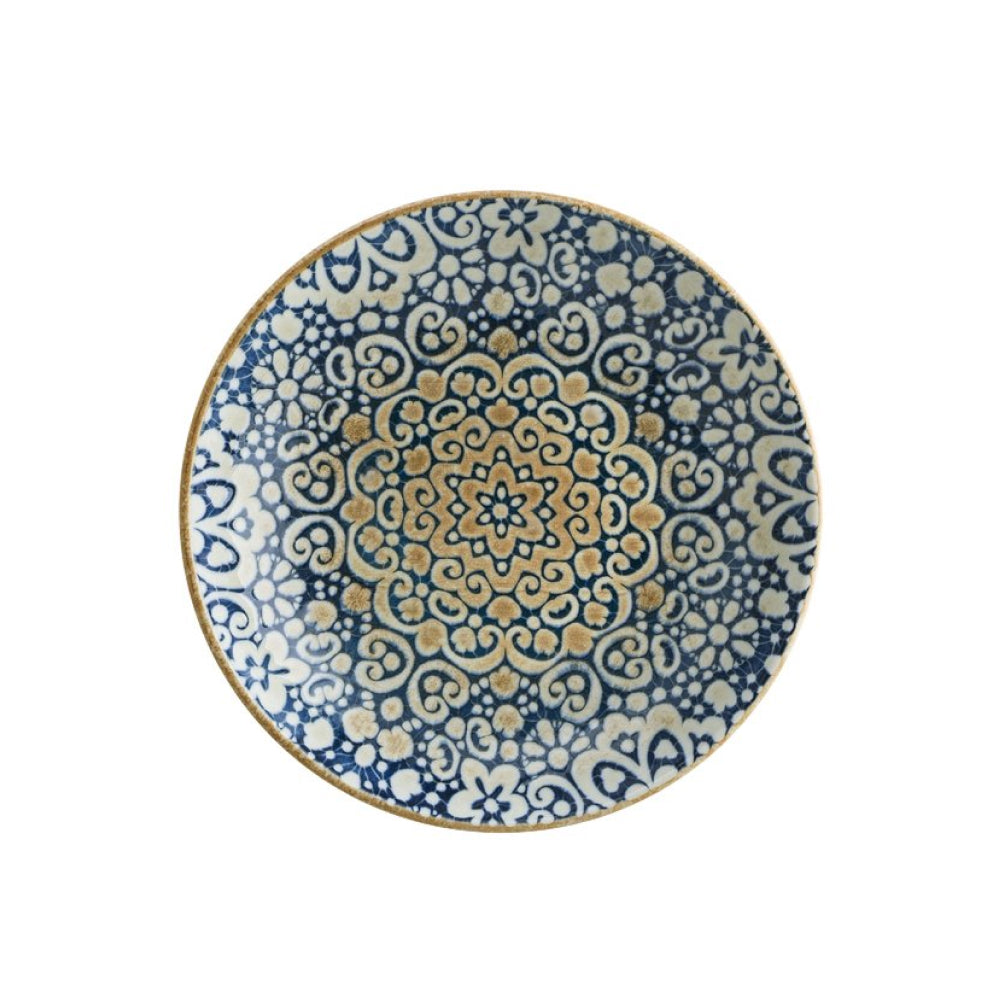 Bonna Alhambra 9.75 Inch Round Porcelain Deep Plate - Elegant Dinnerware Set for Restaurants, Catering & Home Dining - ALHBLM25CK