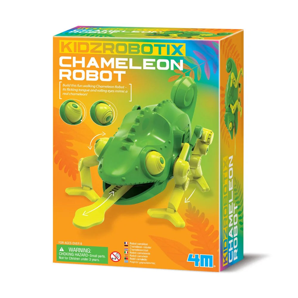 4M KidzRobotix Chameleon Robot Kit - STEM Science Toy for Kids Ages 8+, Build Your Own Color-Changing Robot - Perfect for Science Projects, STEM Learning & Birthday Gifts