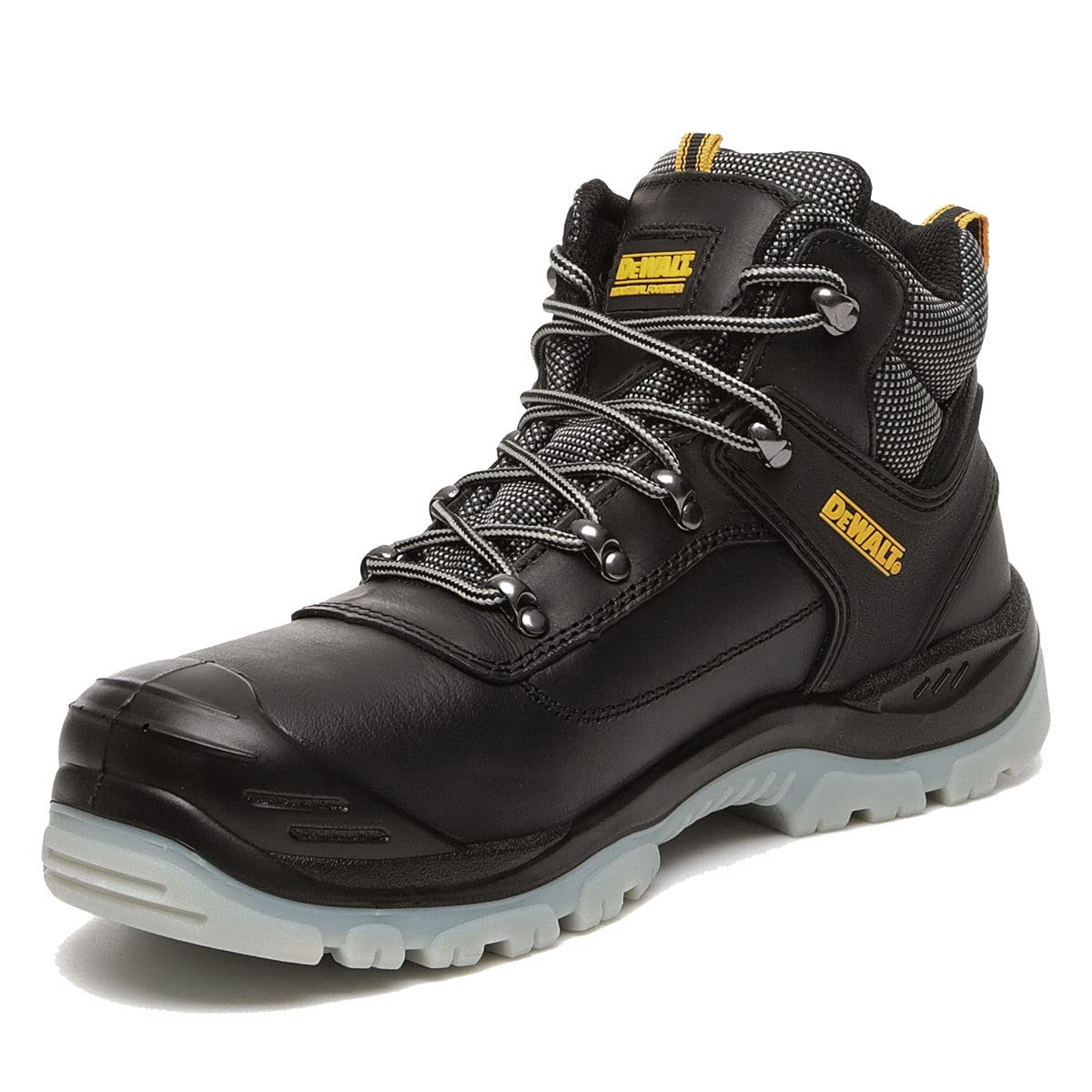 Laser Safety Hiker Black Boots Men's Size UK 7 (Euro 41) - Durable Hiking Shoes for Outdoor Adventures, Camping & Mountain Climbing