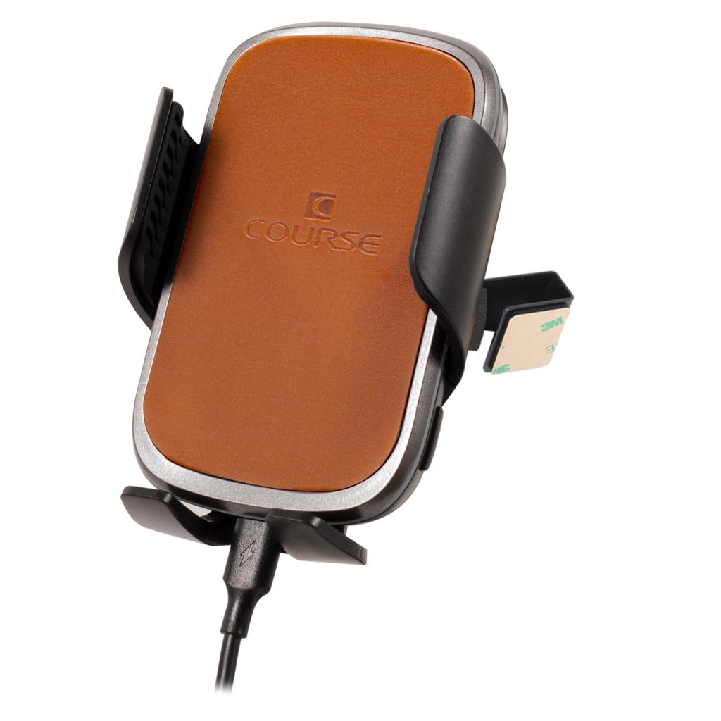 Course Motorsports Direct Fit Phone Mount for Toyota RAV4 (2019-2023) - Auto Closing Charging Cradle (Tan) Right Side - Perfect for Hands-Free Navigation & Safe Driving