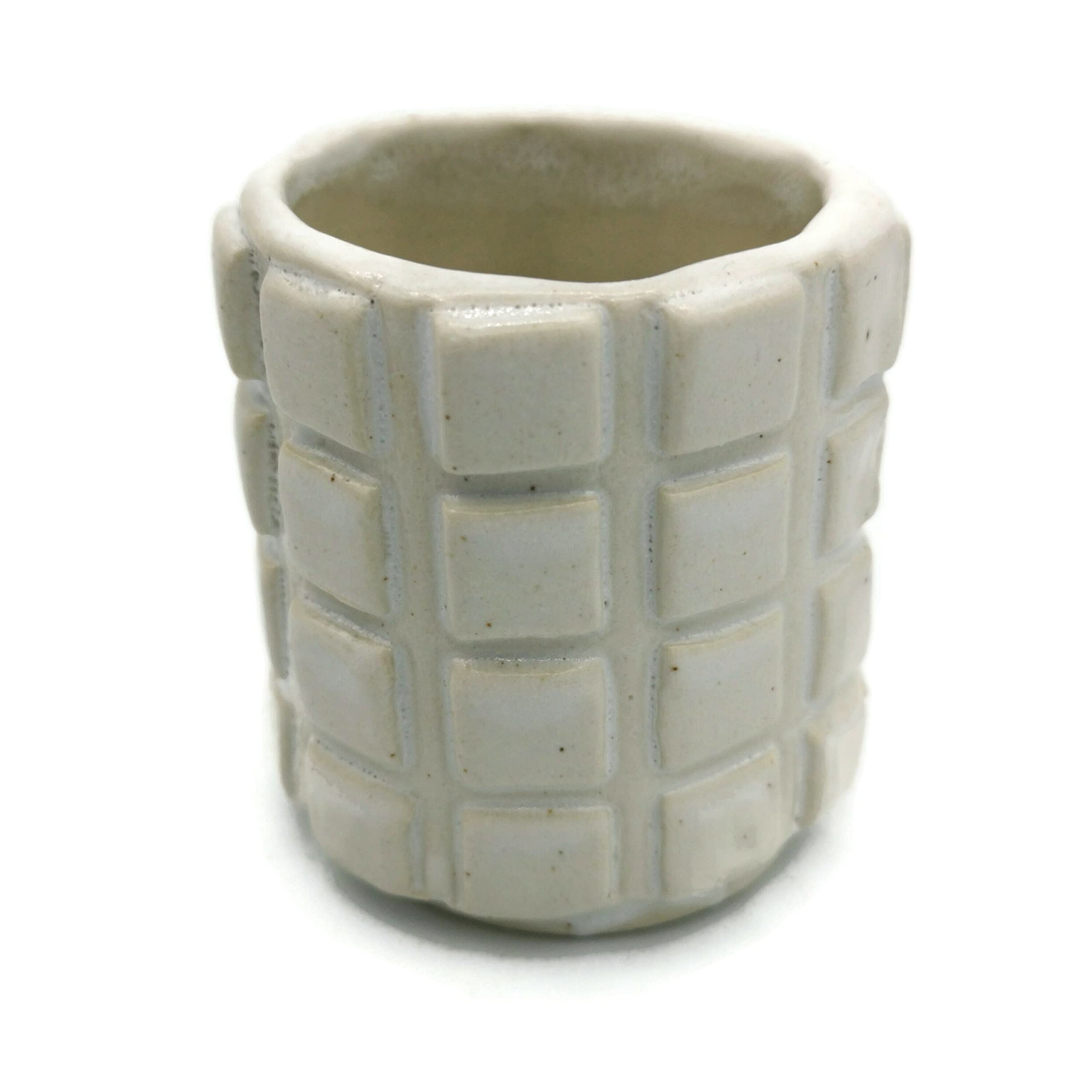 Handmade Ceramic Espresso Cups & Stoneware Shot Glasses - Durable Coffee & Whiskey Drinkware Set for Men - Perfect for Home Bar, Coffee Shops & Gifts