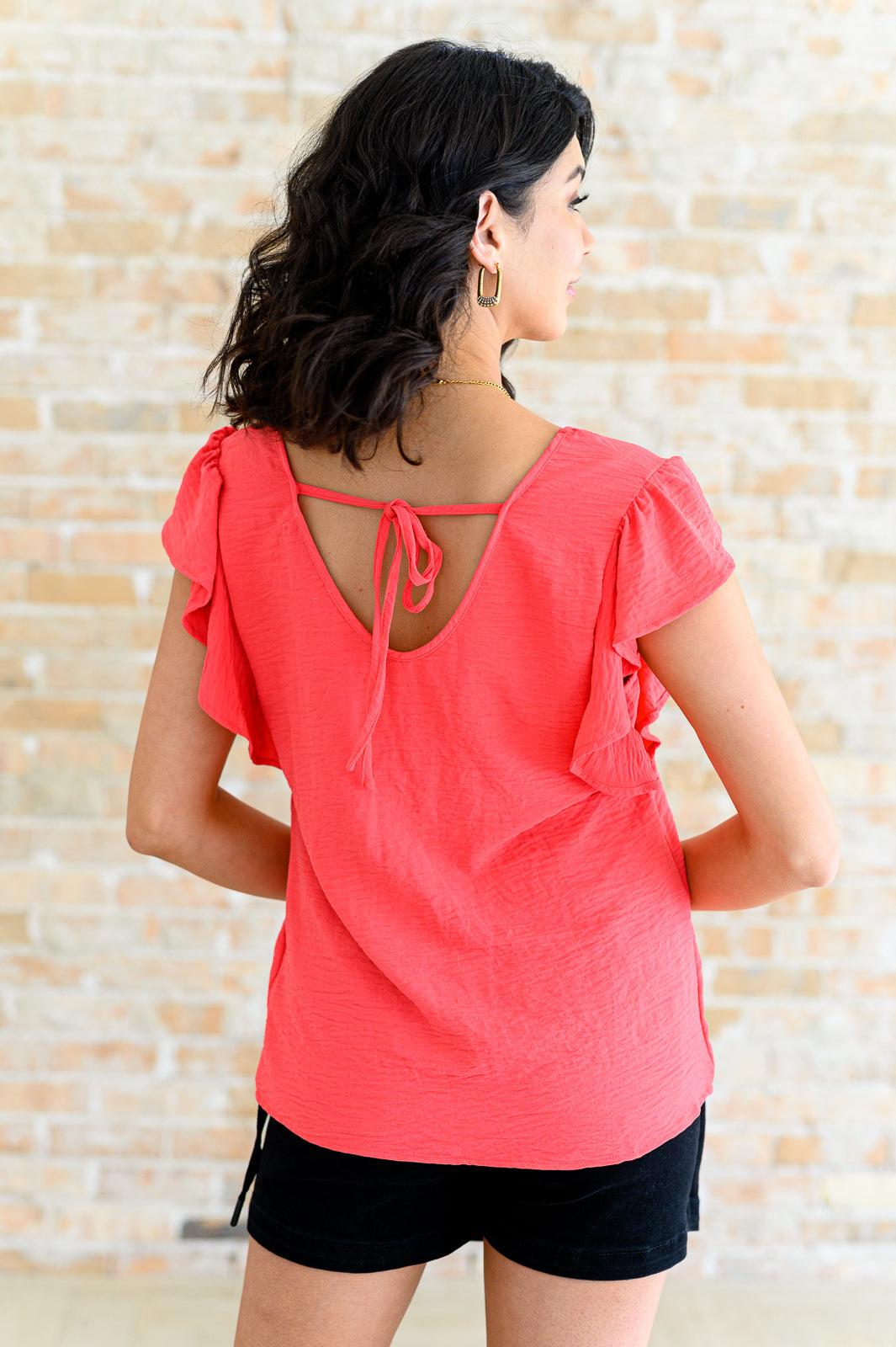 Stylish V Neck Ruffle Sleeve Blouse for Women | Trendy Casual & Party Tops | Perfect for Date Night, Office Wear & Summer Outfits