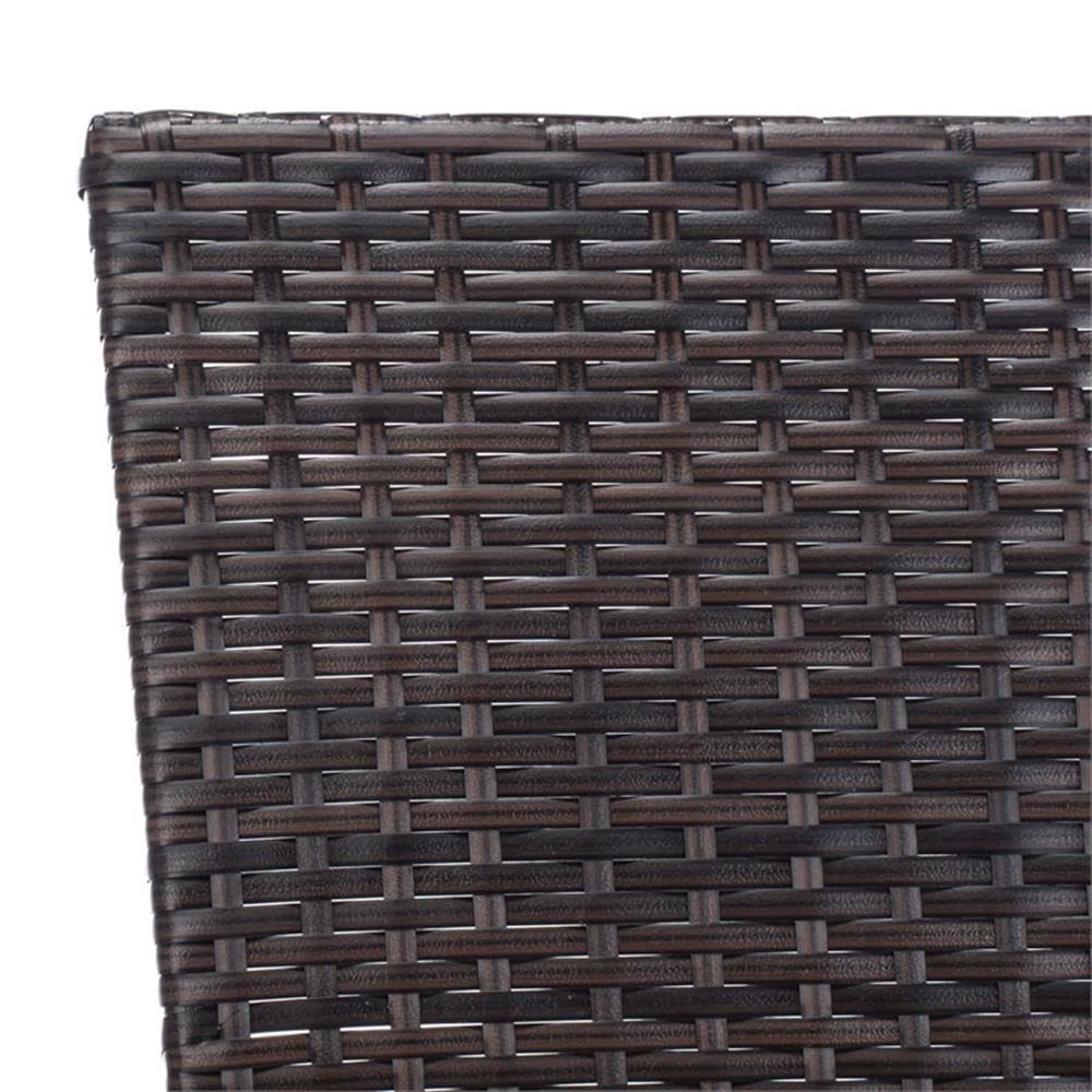 SAFAVIEH Outdoor Collection Moore Brown Rattan/Beige 3-Piece Patio Lounge Set with Cushions & Table (PAT9009B) - Perfect for Garden, Balcony, and Backyard Relaxation