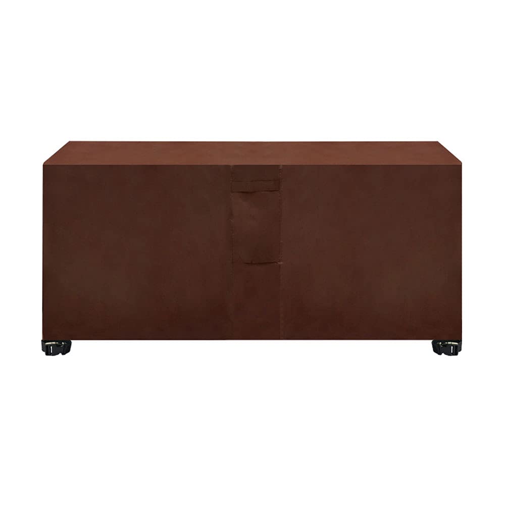 200L x 160W x 70H cm Waterproof Outdoor Patio Furniture Cover - Rectangular Table and Chair Protector with Air Vents, Brown - Perfect for Garden, Deck, Backyard Furniture Protection from Rain, Sun, and Dust