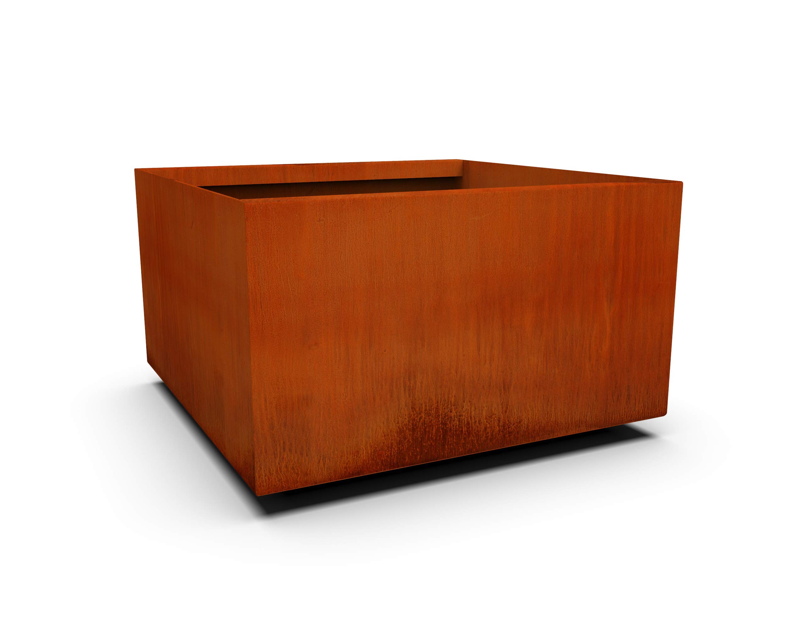 Corten Steel Planter Box - Square & Cube Sizes | Modern Outdoor Garden Planters for Patio, Balcony & Landscape | Commercial & Residential Use | Weather-Resistant Metal Planters for Flowers & Succulents