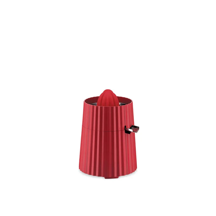 Alessi Plisse Electric Citrus Juicer - Red | Automatic Orange Lemon Squeezer for Fresh Juice | Perfect for Breakfast, Cocktails & Healthy Drinks