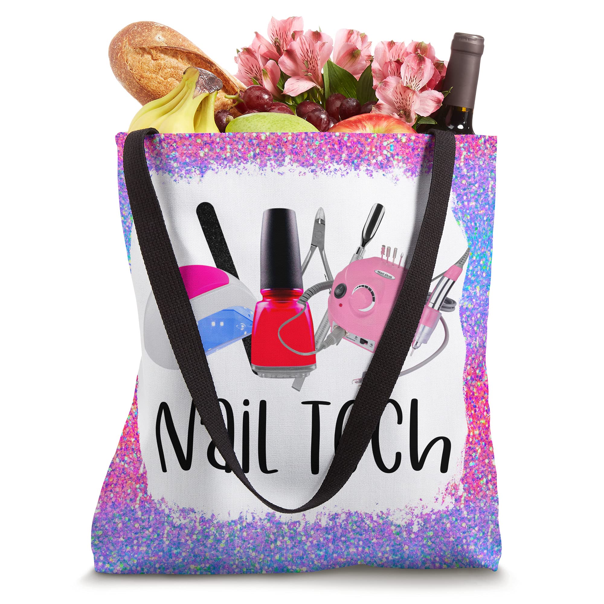 Cute Nail Technician Manicurist Cosmetology Tote Bag - Perfect for Salon Professionals & Nail Art Enthusiasts | Durable & Stylish Work Bag for Nail Supplies & Tools