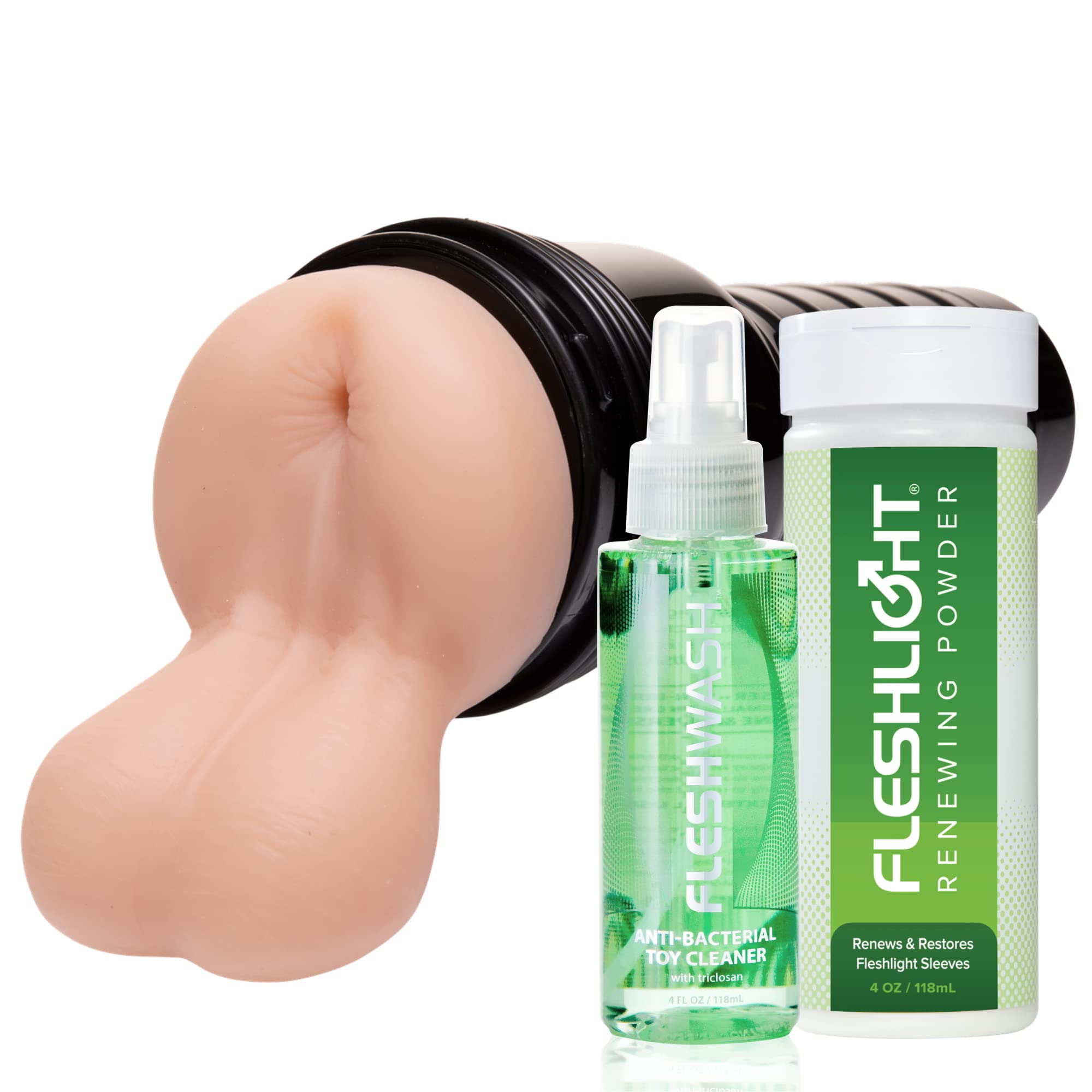 Fleshlight FleshSack Adult Toy Bundle with Cleaning Kit - Discreet Male Masturbator for Solo Pleasure & Couples Play | Enhance Intimacy & Spice Up Your Sex Life