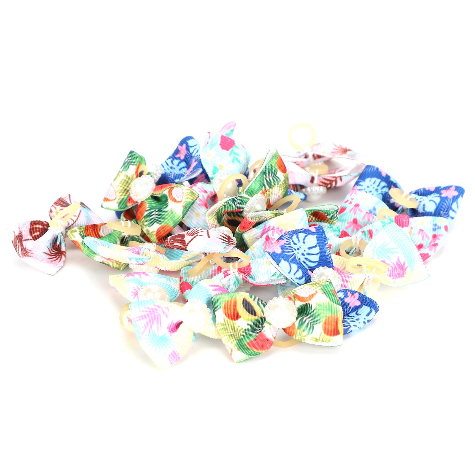 LZKW Pet Hair Bows - Stylish Small Bowknot for Dogs & Cats | Fashionable Puppy Hair Accessories for Grooming, Parties & Photo Shoots