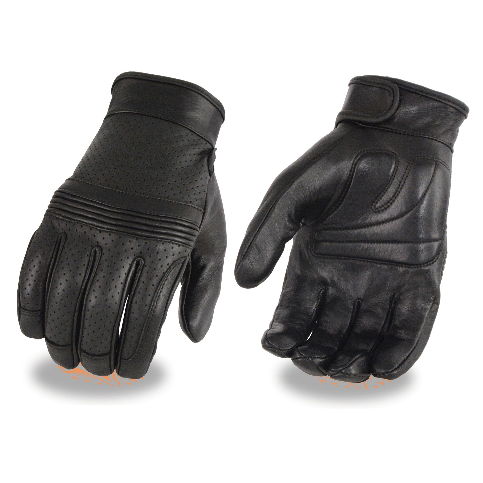 Breathable Men's Perforated Gloves for Motorcycle Riding, Cycling & Outdoor Sports - Lightweight & Comfortable Hand Protection