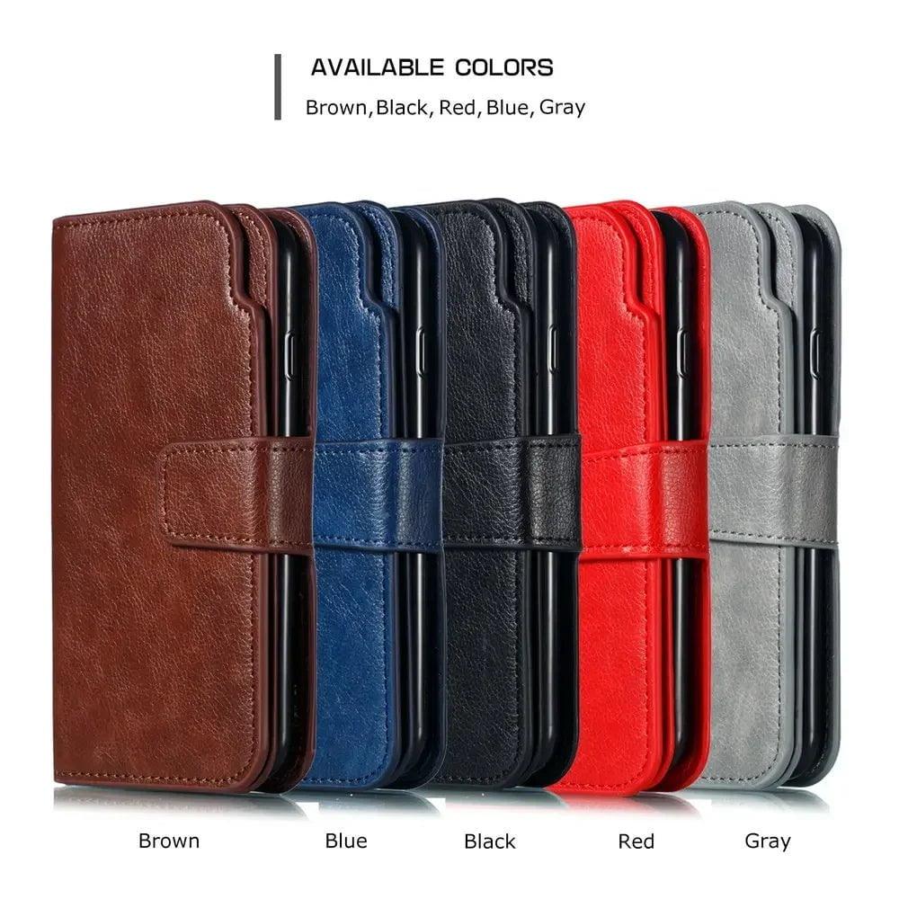 Samsung Galaxy S24 Plus Flip Wallet Case - Genuine Leather Book Style Cover with Card Slots & Stand Function for Daily Use & Travel