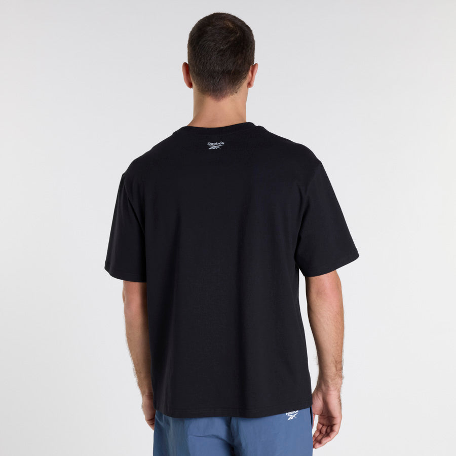 Reebok 2k Performance T-Shirt for Men - Moisture Wicking, Breathable Black Workout Tee for Running, Gym & Casual Wear