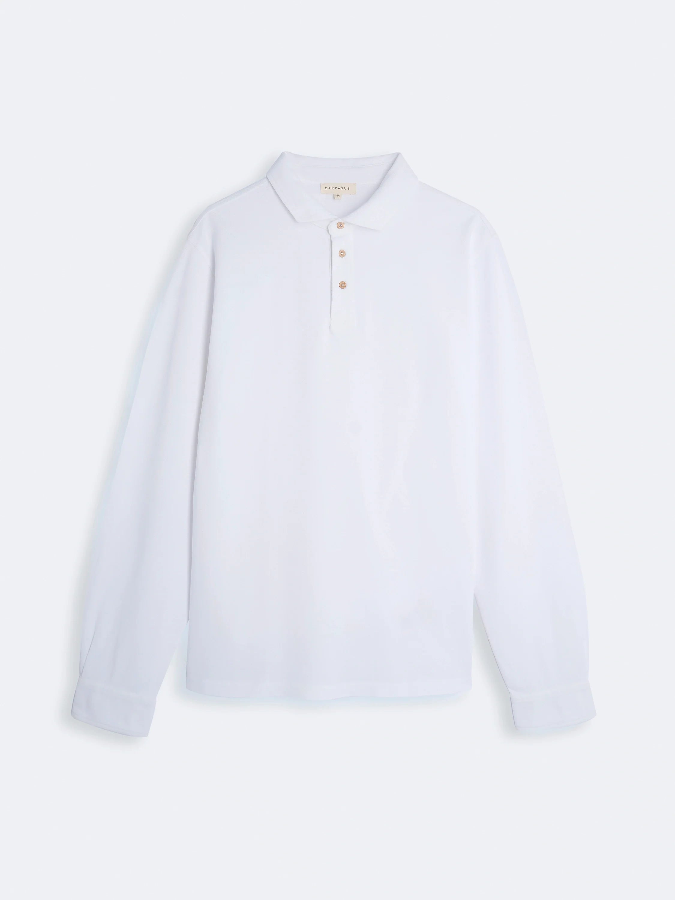 Premium Polo Shirt for Men - Classic Cavalo Long Sleeve White Cotton Shirt - Perfect for Business Casual, Golf & Everyday Wear