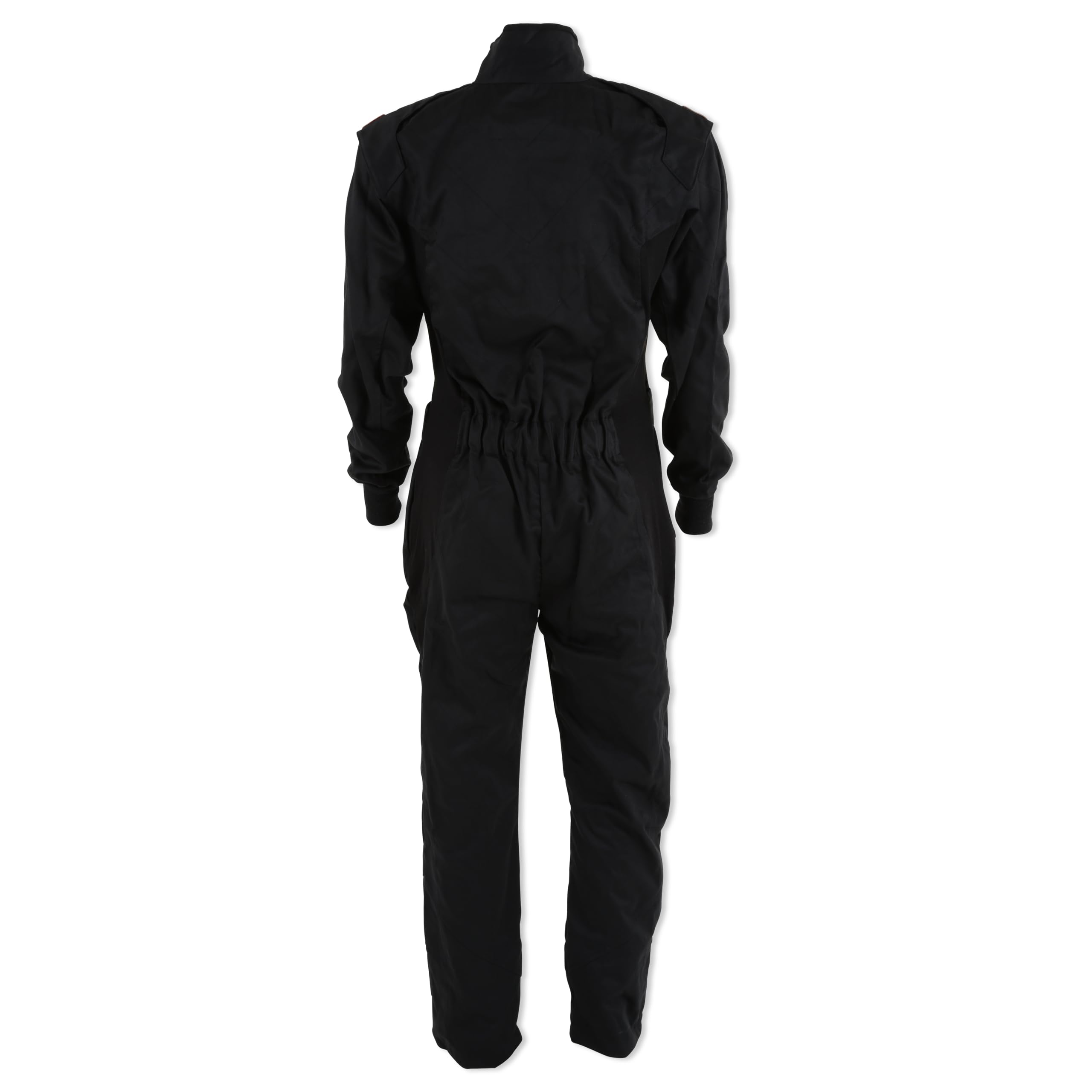 RaceQuip SFI 3.2A/1 Certified Single Layer Racing Fire Suit - Black, Medium (130903) - Ideal for Motorsports, Drag Racing & Track Safety