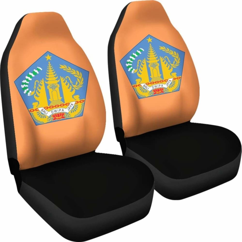 Bali Island Flag & Coat Of Arms Car Seat Cover - Durable & Stylish Car Accessories for Jeep, SUV, Truck - Perfect for Travel, Road Trips & Island-Themed Decor