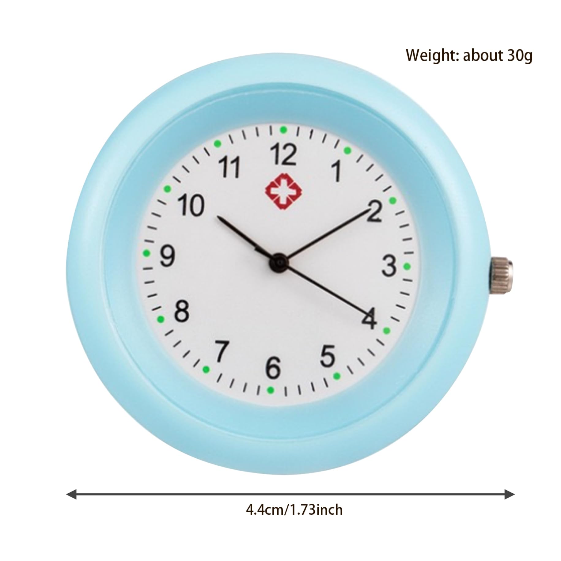Waterproof Nurse Watch with Stethoscope Clip - Accurate Fob Pocket Watch for Medical Professionals - Clear Scale & Durable Design - Ideal Nurse Gift (Blue) - Perfect for Hospital Shifts, Clinical Use & Healthcare Professionals