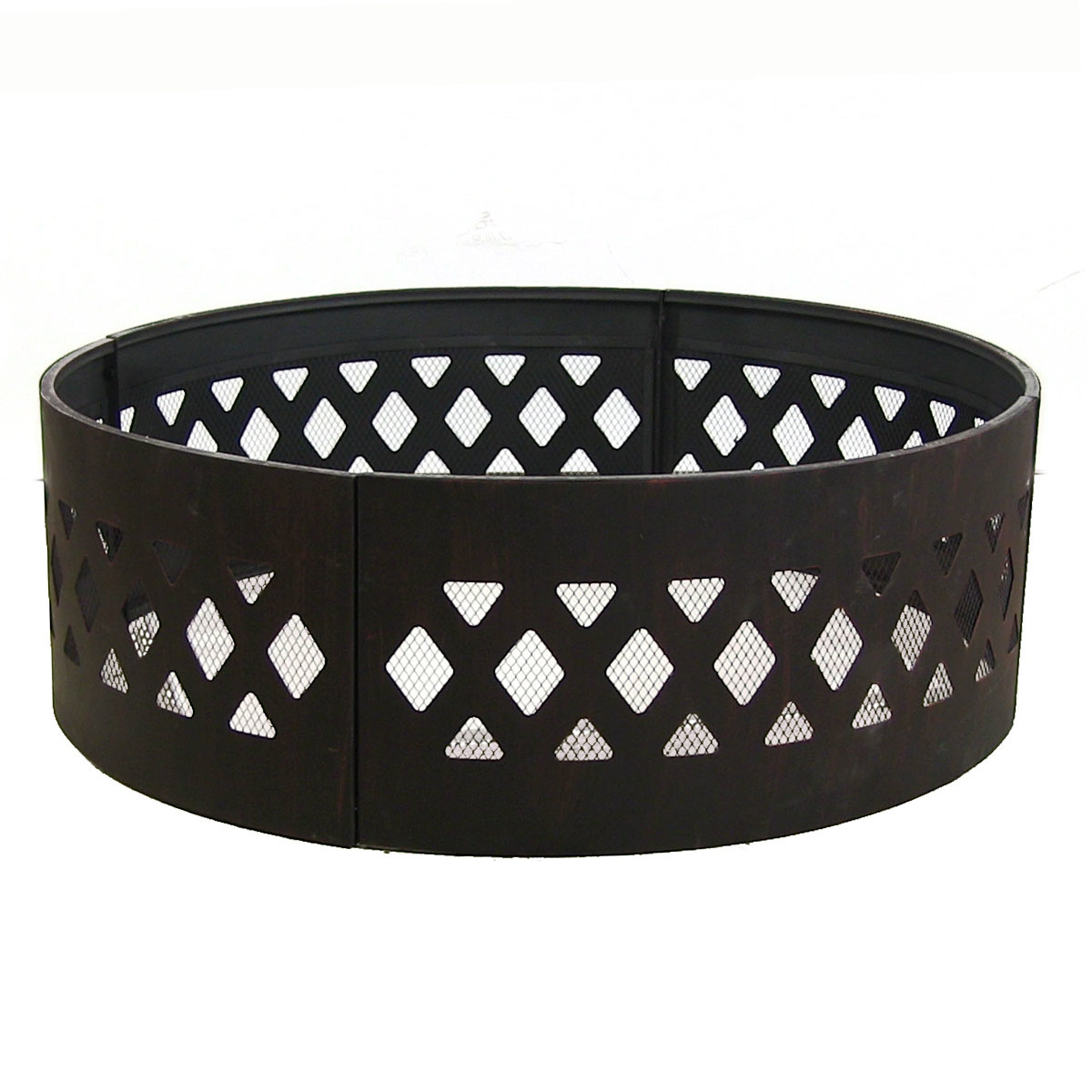 Heavy Duty Crossweave Campfire Ring - 36 Inch Outdoor Fire Pit for Camping, Backyard, and Patio Use - Durable Steel Fire Ring for Bonfires and Gatherings