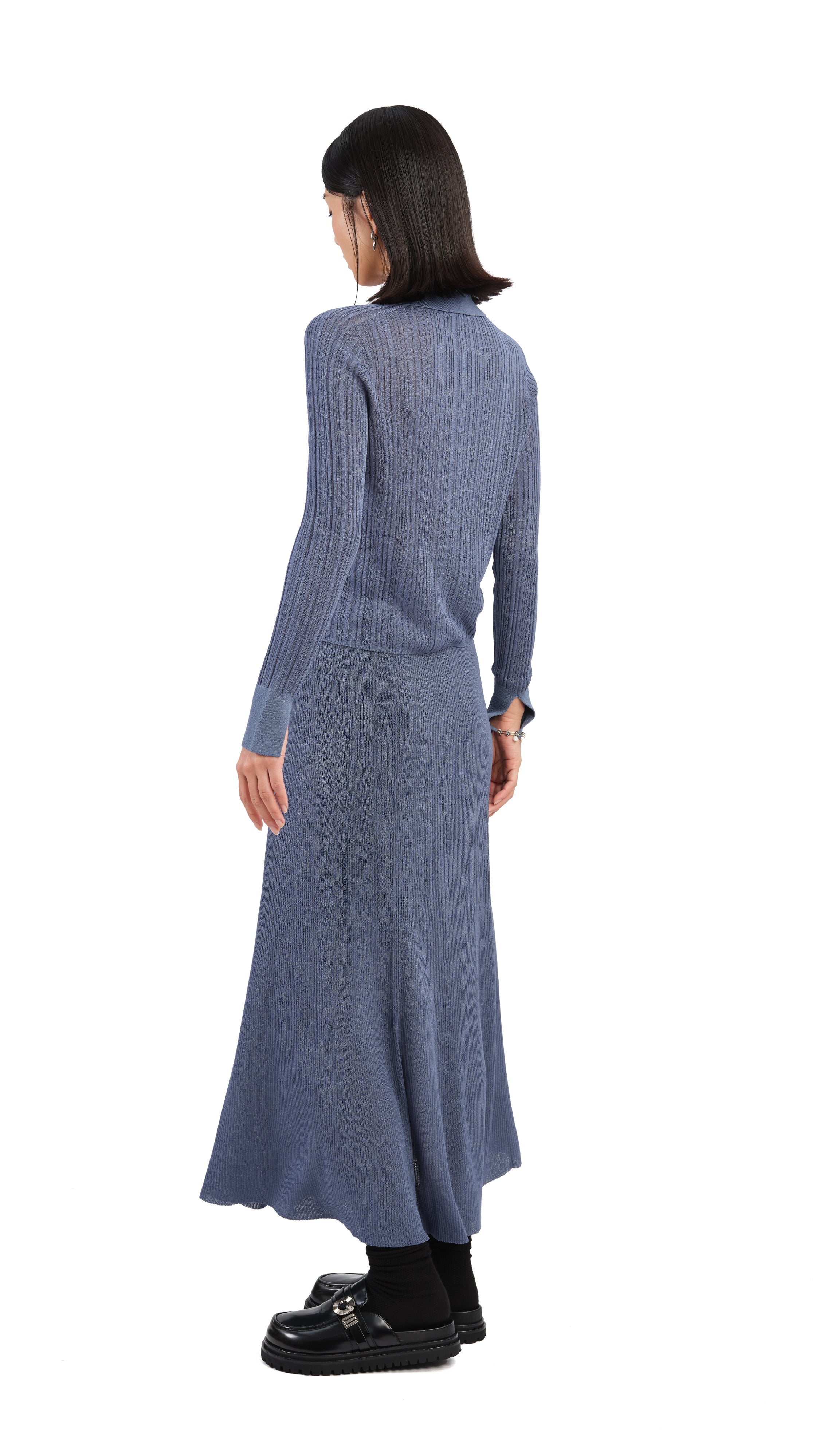 Lurex Knit Skirt for Women - Sparkly Metallic Midi Skirt with Stretchy Comfort - Perfect for Party, Night Out, and Holiday Events