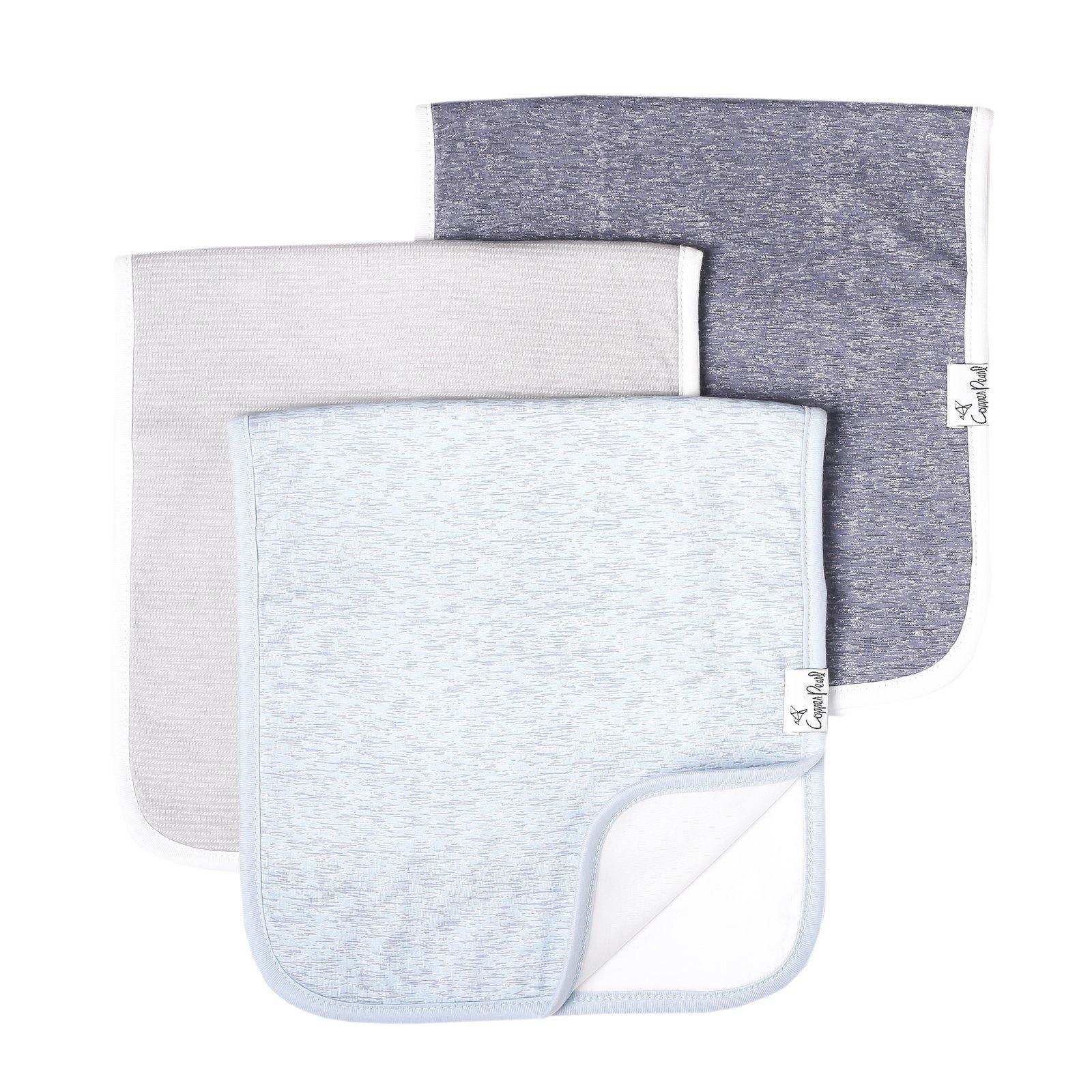 3 Pack Soft Organic Cotton Burp Cloths for Babies - Ultra Absorbent & Gentle on Skin - Perfect for Feeding, Spit-Up & Messy Moments