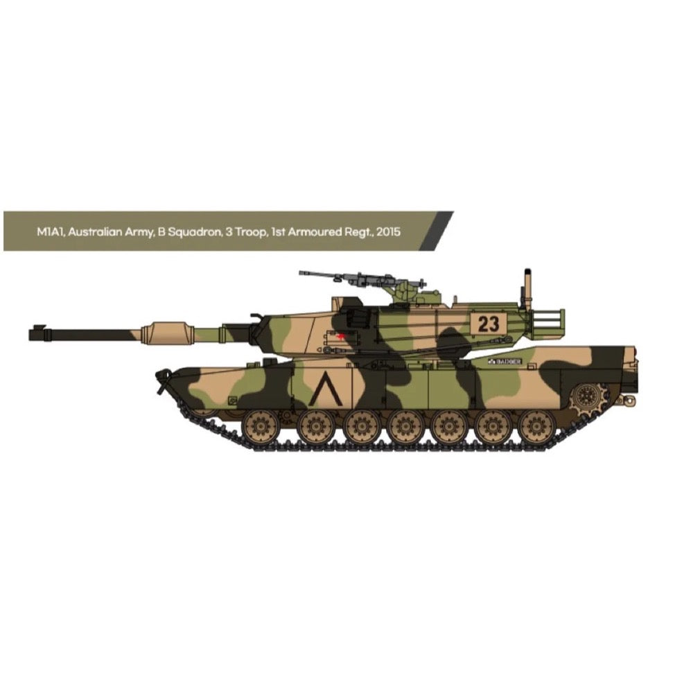 1/72 Scale USMC M1A1 Abrams Tank Model Kit - Academy 13430 - Perfect for Military Collectors, Model Builders & History Enthusiasts - Display, Gifts or Wargaming Scenarios