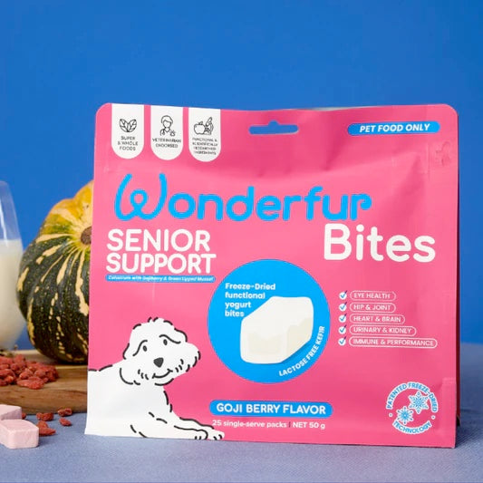 Wonderfur Bites Premium Dog Treats for Senior Dogs - Supports Joint Health & Mobility - Perfect for Training, Rewards & Senior Pet Care