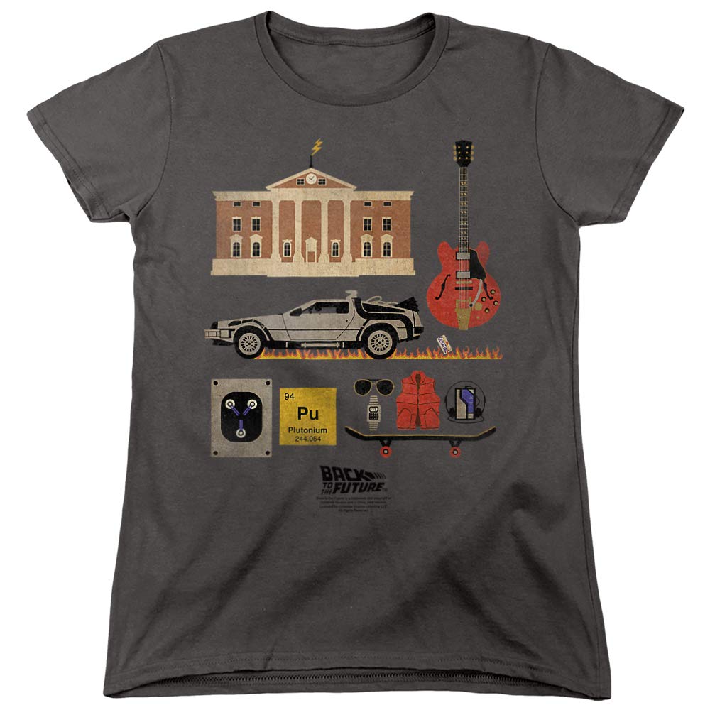 Back to The Future Women's T-Shirt | Vintage Movie Merchandise | Casual & Cosplay Wear