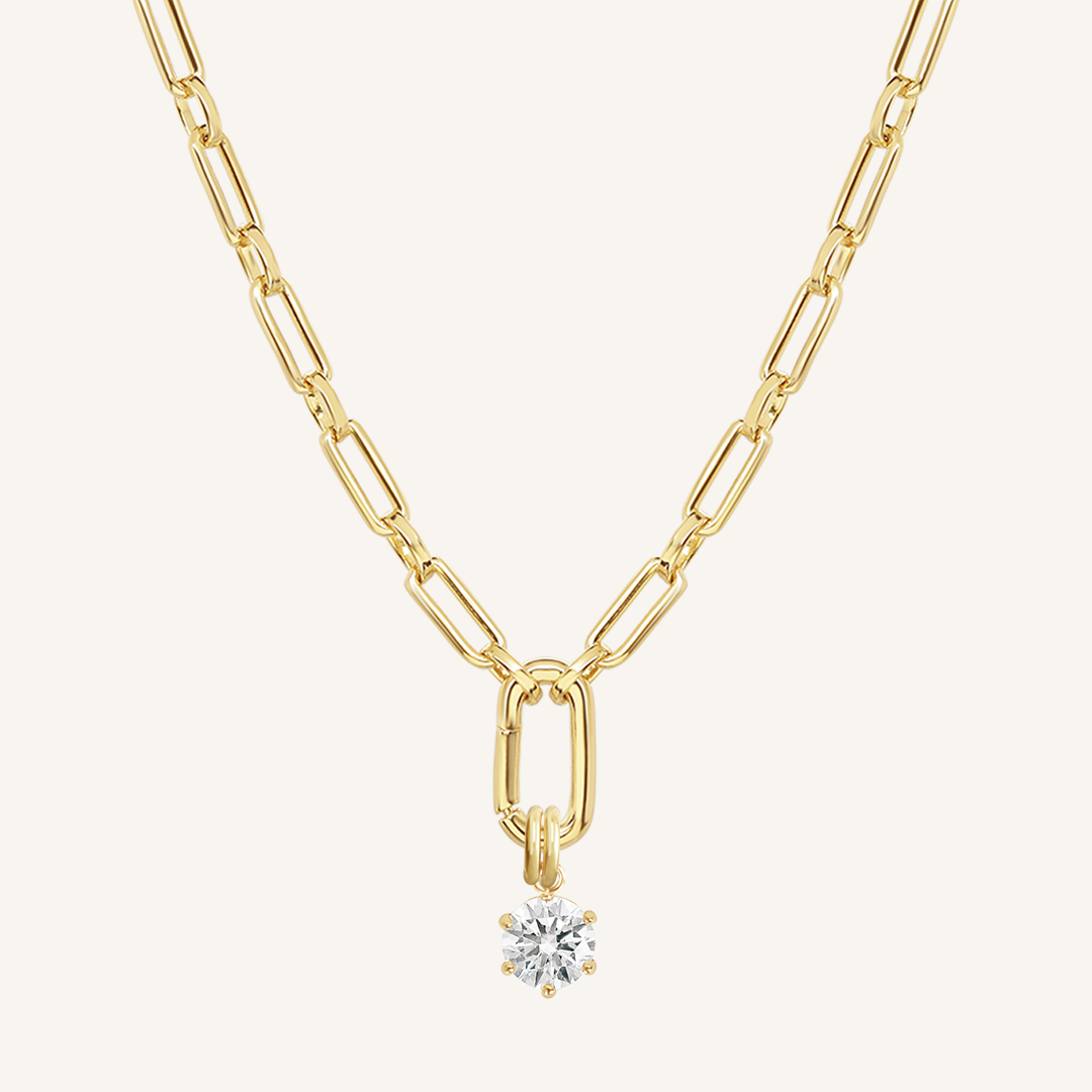 Grace Charm Necklace - Elegant Silver Pendant for Women | Perfect for Weddings, Date Nights & Special Occasions