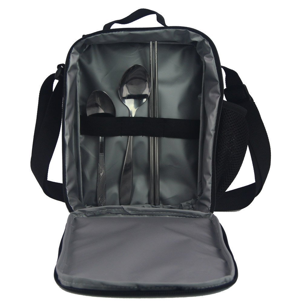 Stylish Middle School Backpack with Lunch Bag Set - Durable Large School Backpack for Teens, White Tiger Print Design - Perfect for School, Travel & Outdoor Activities