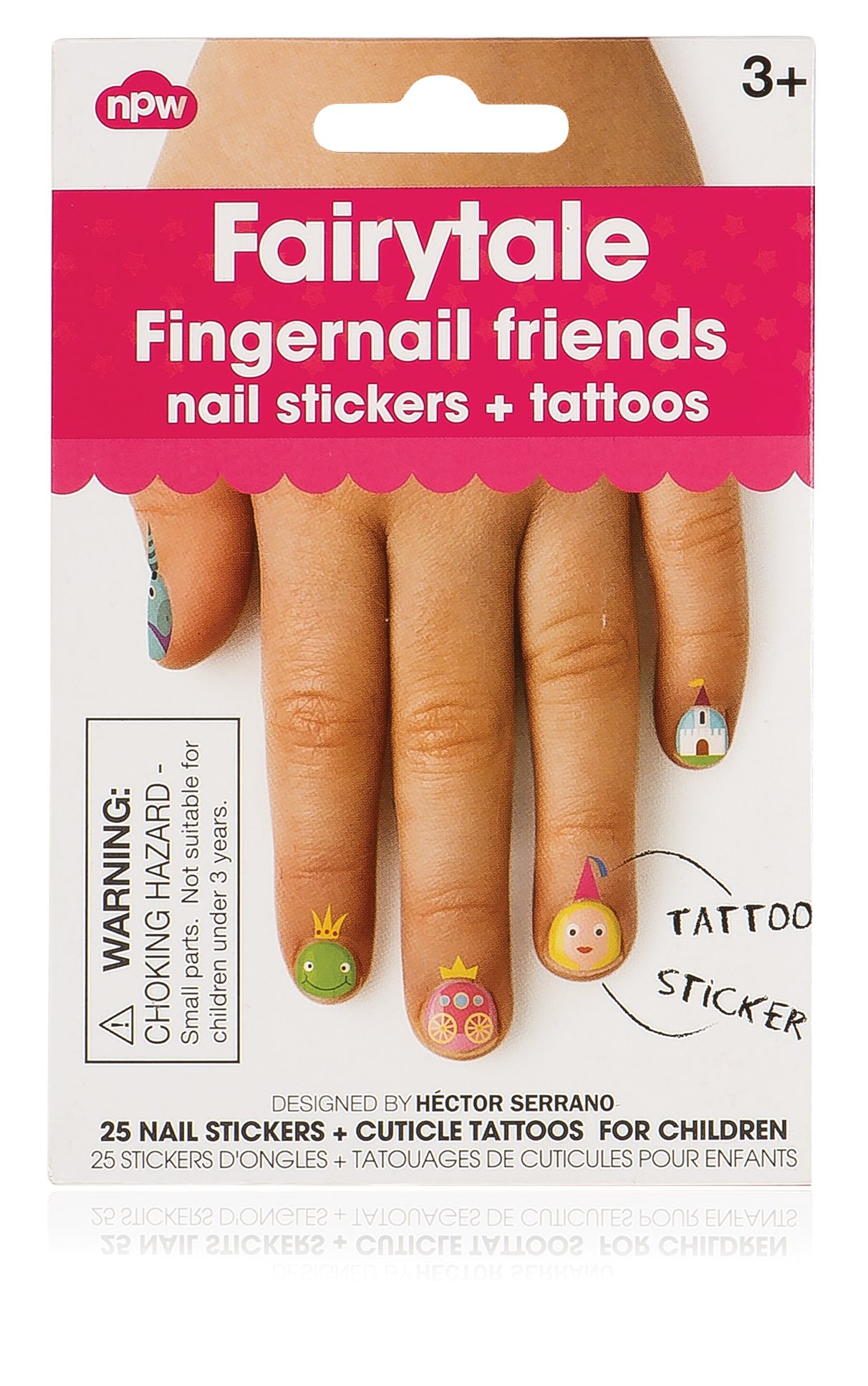 NPW Fairytale Fingernail Friends & Cuticle Tattoos - Cute Nail Art Stickers for Girls, DIY Manicure Decorations - Perfect for Parties, Gifts & Nail Salon Fun