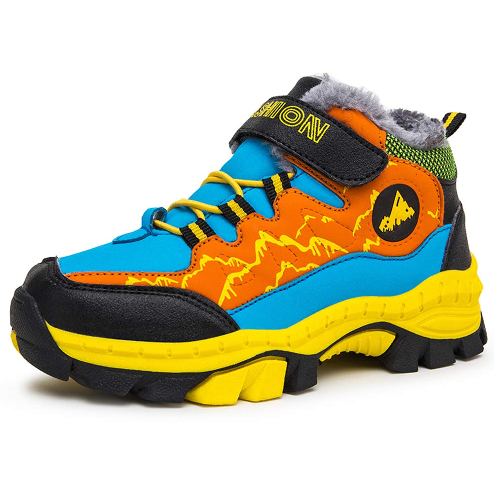 Z.SUO Waterproof Kids Hiking Boots - Winter Snow Shoes for Boys & Girls, Non-Slip Outdoor Sneakers (Toddler/Little Kid/Big Kid) - Perfect for Hiking, Camping & Snow Play Adventures