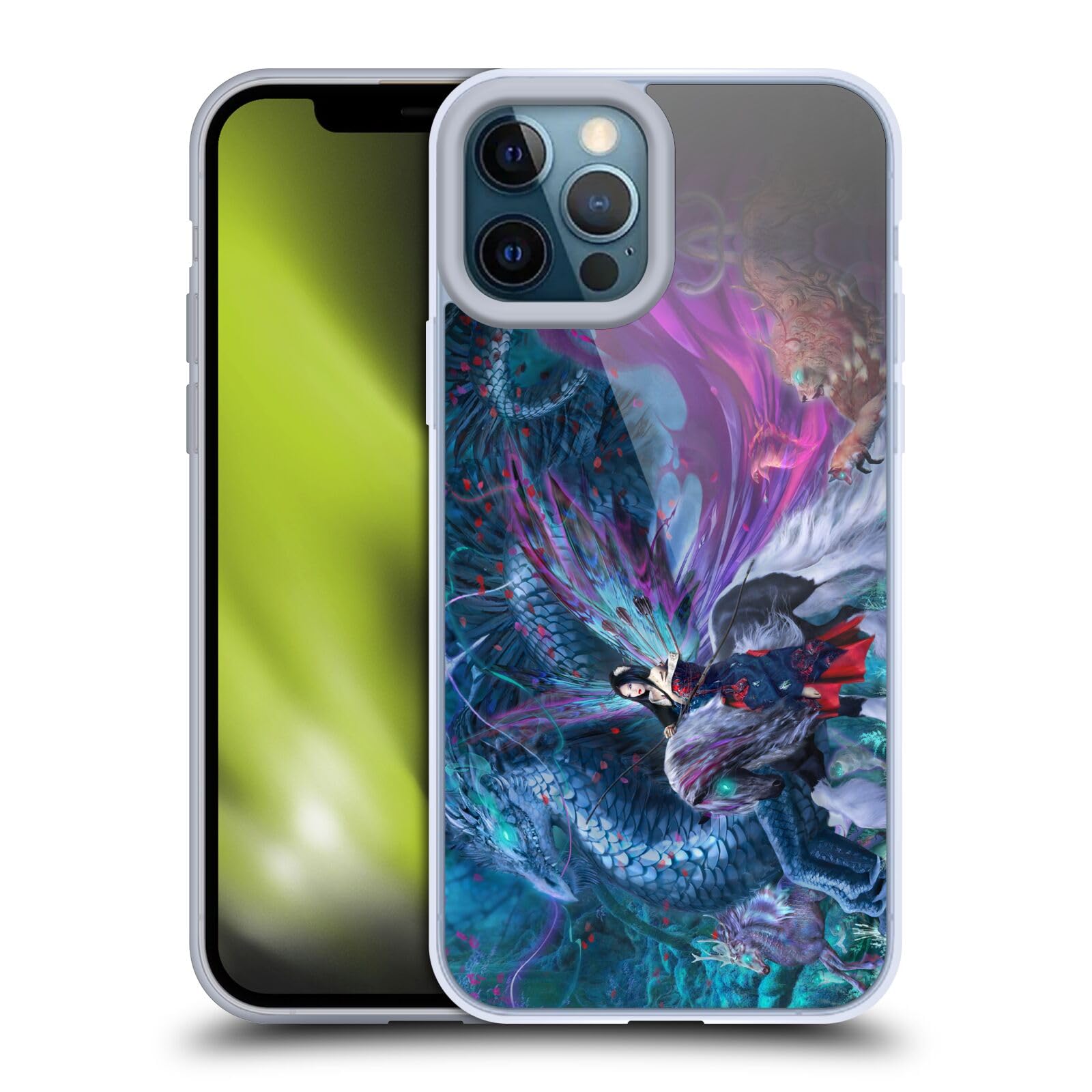 Officially Licensed Ruth Thompson Ride of The Yokai Dragons Soft Gel Case for iPhone 12 Pro Max - Protective Phone Cover with Unique Art Design | Perfect for Anime Fans & Japanese Culture Enthusiasts