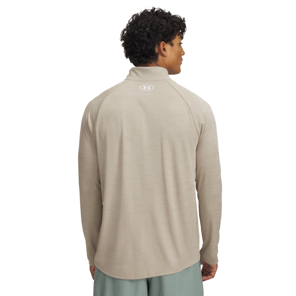 Under Armour Men's Tech Textured 1/2 Zip Pullover - Lightweight Performance Shirt for Running, Gym & Outdoor Activities