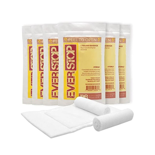 Blood Stopper Compress Dressing - Emergency First Aid Wound Care for Cuts, Scrapes & Injuries | Quick-Clotting Gauze for Home, Outdoor & Medical Use