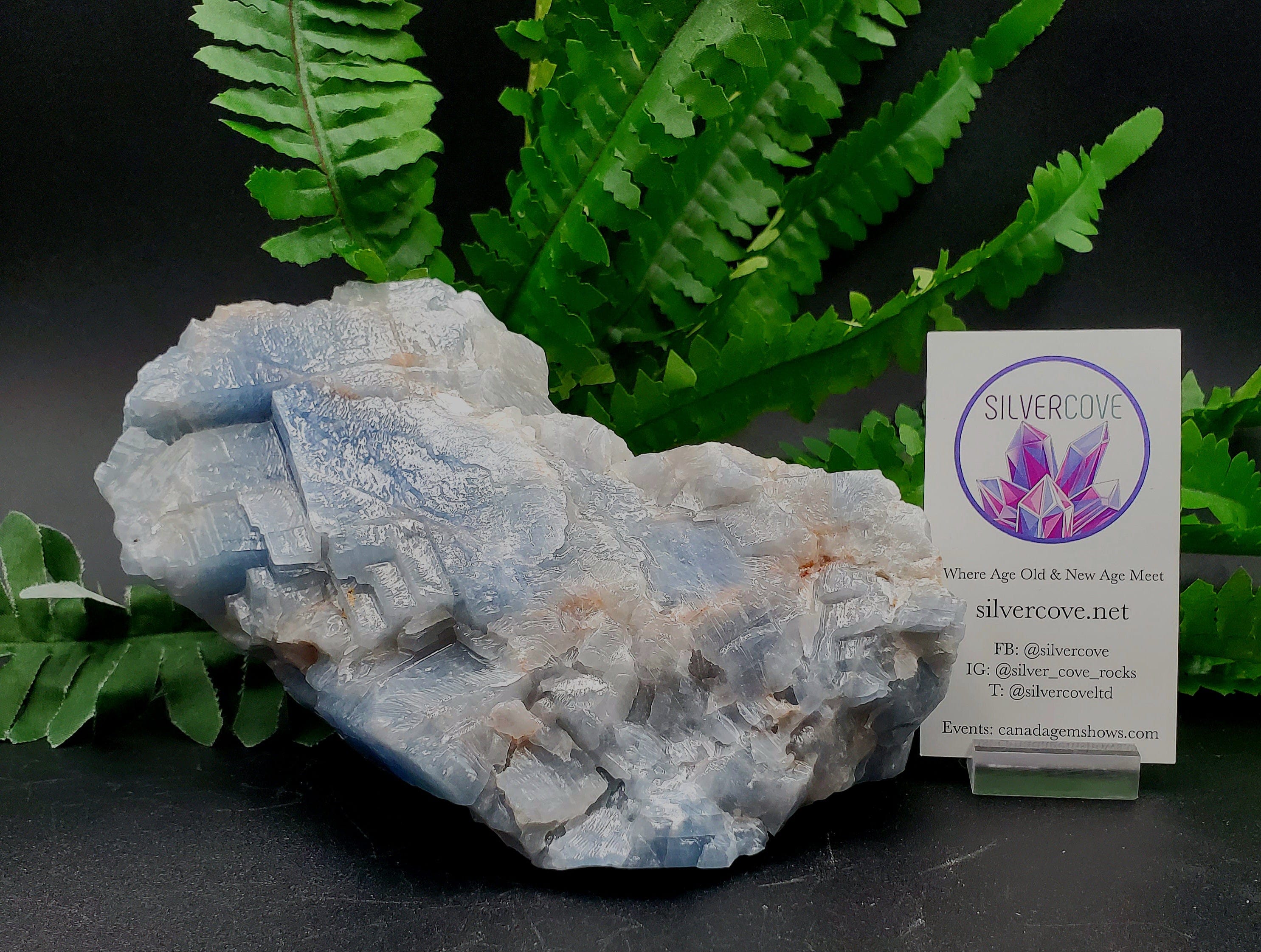 Blue Calcite Crystal - Natural Healing Stone for Meditation, Stress Relief & Positive Energy | Perfect for Home Decor, Yoga & Spiritual Practices