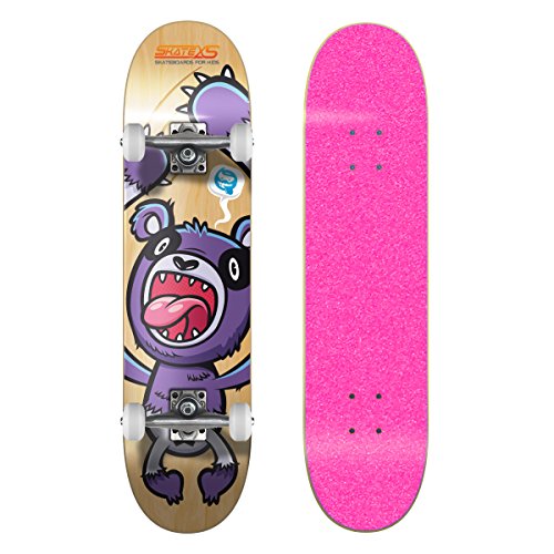 Pink Grip Tape / White Wheels