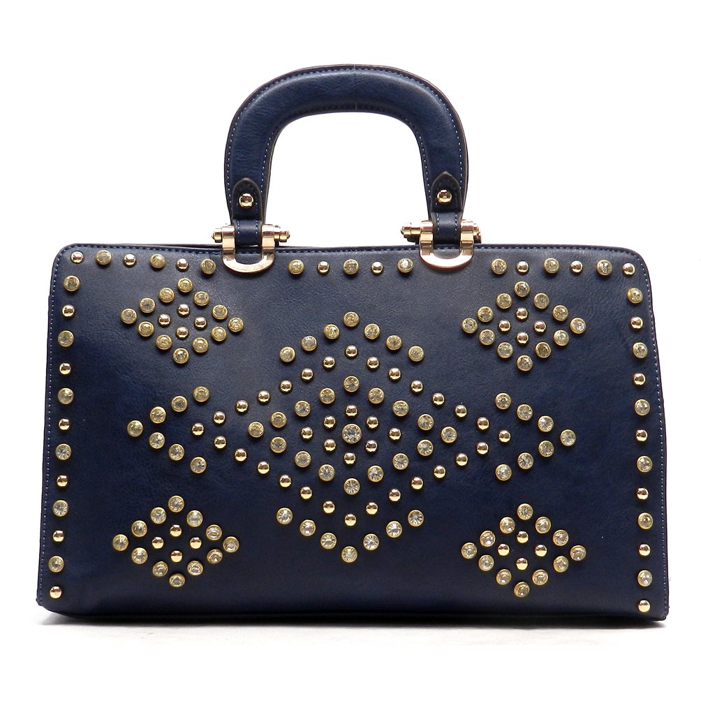 Designer Inspired Bling Rhinestone Shoulder Boxer L Wallet Bag Set in Gold - Perfect for Parties, Weddings, and Evening Events