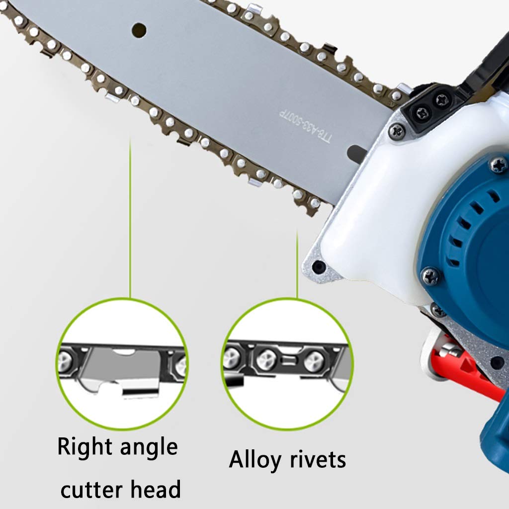 8 Inch Electric Pruning Saw - Cordless Portable Chainsaw with 2 Rechargeable Batteries & Charger - Mini Chainsaw for Tree Trimming, Gardening & DIY Projects - Perfect for Home, Yard & Outdoor Use