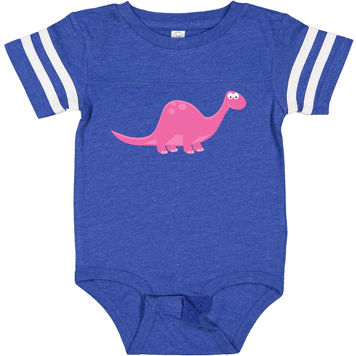 Inktastic Pink Dinosaur Baby Bodysuit - Cute Dino Print Onesie for Infants & Toddlers | Soft Cotton Romper for Playtime, Daycare & Photo Shoots