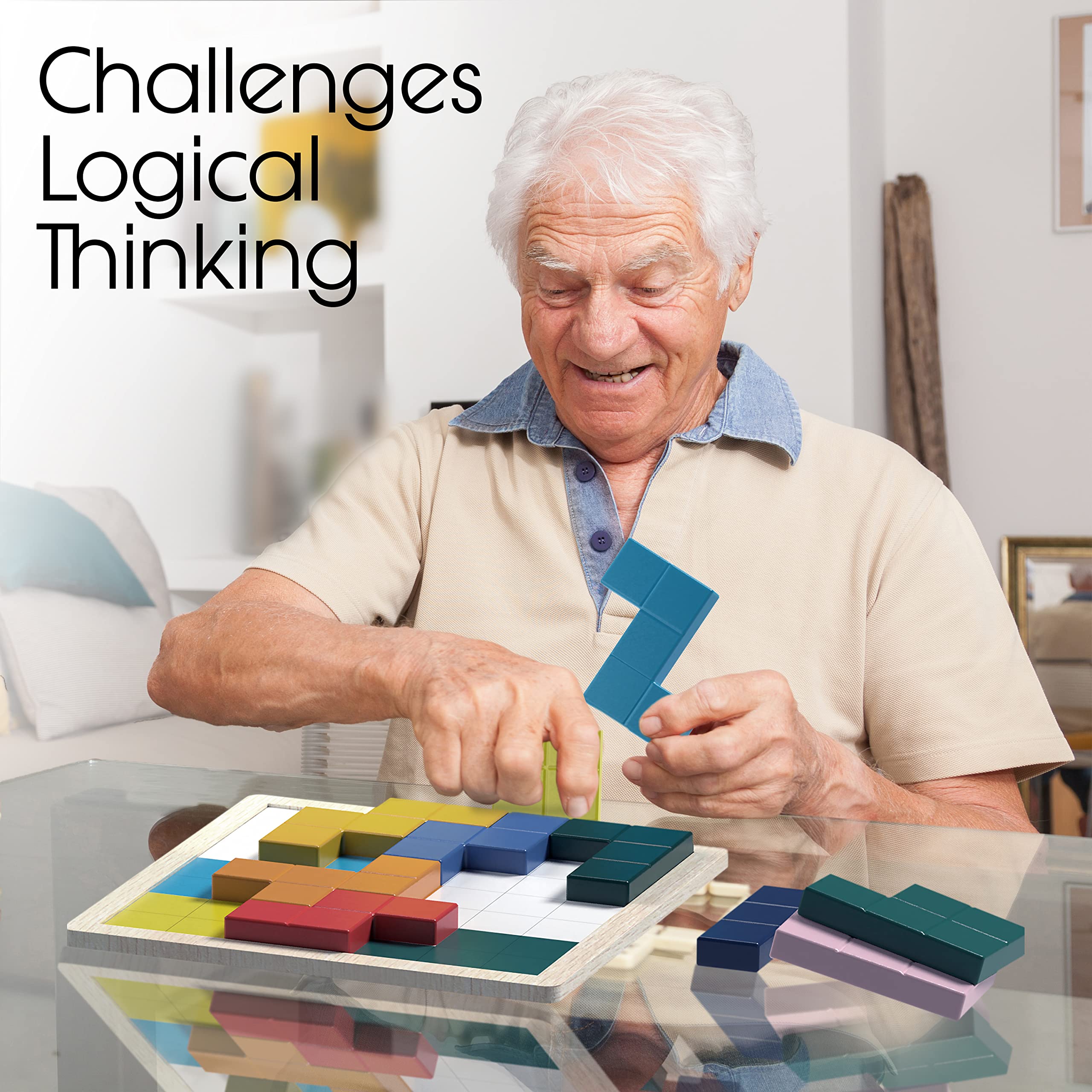 Dementia Matching Tiles Game for Seniors - Memory & Brain Stimulation Activities for Elderly Adults with Alzheimer's | Fun Cognitive Puzzles for Nursing Homes & Home Care