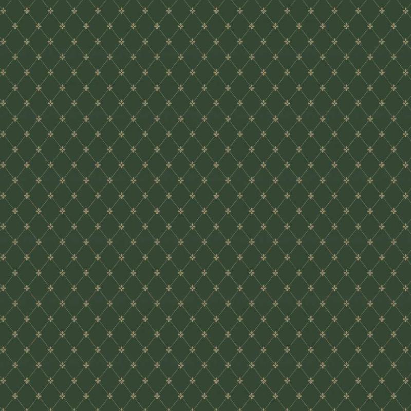 Lim & Handtryck Wallpaper - Filipsborg Green/Gold - Perfect for Living Room, Bedroom, and Home Decor